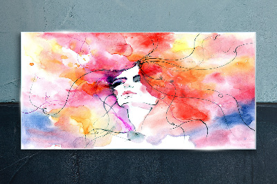 Tableau photo sur verre Un reflet coloré des émotions