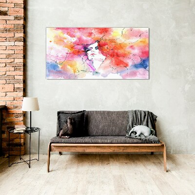 Tableau photo sur verre Un reflet coloré des émotions