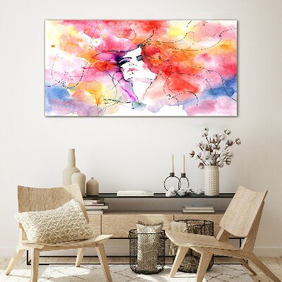 Tableau photo sur verre Un reflet coloré des émotions