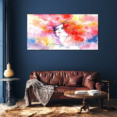 Tableau photo sur verre Un reflet coloré des émotions