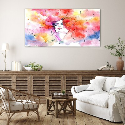 Tableau photo sur verre Un reflet coloré des émotions