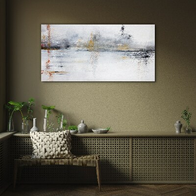Tableau imprimé sur verre Paysage abstrait en nuances de gris
