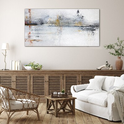 Tableau imprimé sur verre Paysage abstrait en nuances de gris