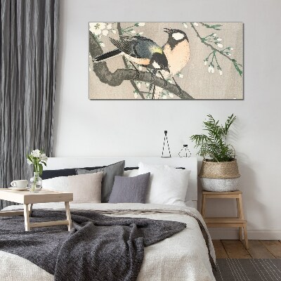 Tableau photo sur verre Oiseaux sur une branche