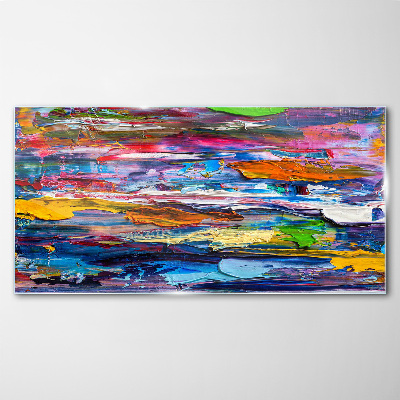 Tableau sur verre Paysage abstrait coloré