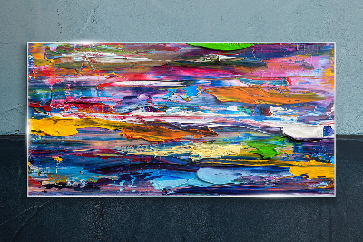 Tableau sur verre Paysage abstrait coloré