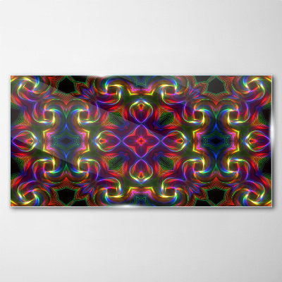 Tableau verre imprimé Une mosaïque colorée de motifs lumineux