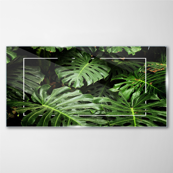 Tableau photo sur verre Jungle verte