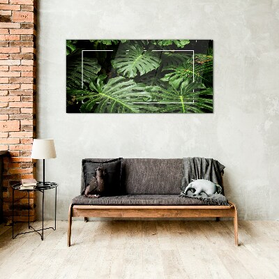 Tableau photo sur verre Jungle verte