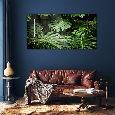 Tableau photo sur verre Jungle verte