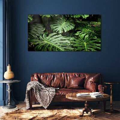 Tableau en verre Jungle verte