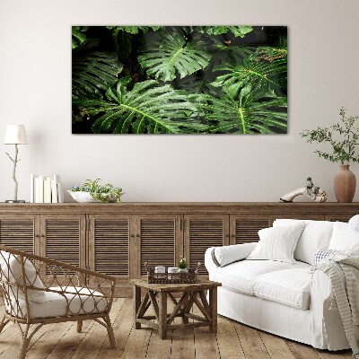 Tableau en verre Jungle verte