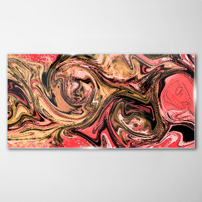 Tableau verre imprimé Tourbillons abstraits dans des tons de rose