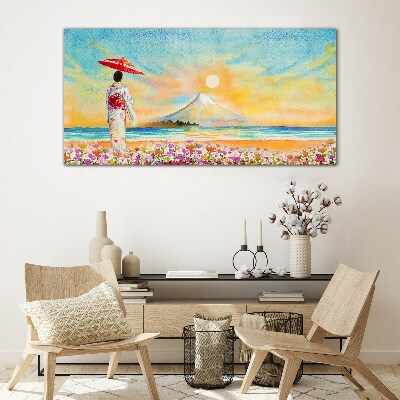 Tableau photo sur verre Une matinée tranquille au bord de la mer