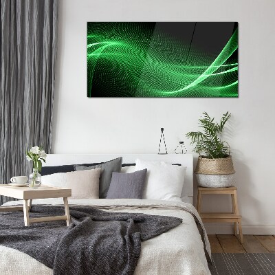 Tableau en verre Vagues d'énergie verte