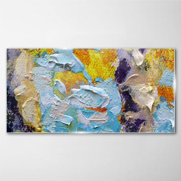Tableau sur verre Explosion abstraite de couleurs