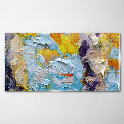 Tableau sur verre Explosion abstraite de couleurs