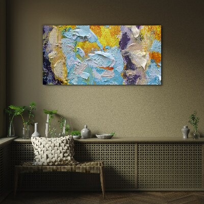 Tableau sur verre Explosion abstraite de couleurs