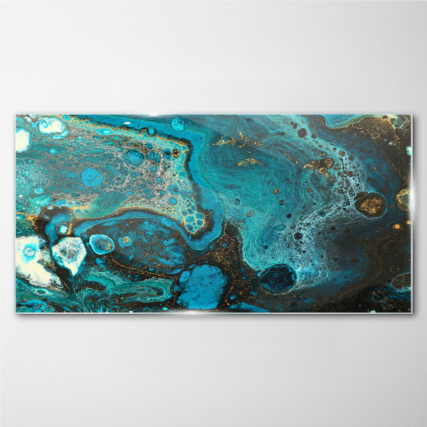 Tableau verre imprimé Tourbillons de couleurs dans l'océan