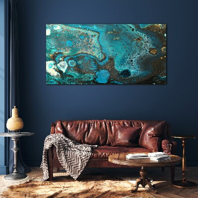 Tableau verre imprimé Tourbillons de couleurs dans l'océan