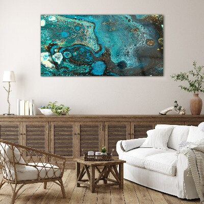 Tableau verre imprimé Tourbillons de couleurs dans l'océan