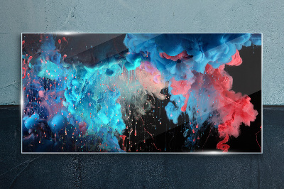 Tableau sur verre Nuages colorés en mouvement