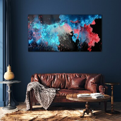Tableau sur verre Nuages colorés en mouvement