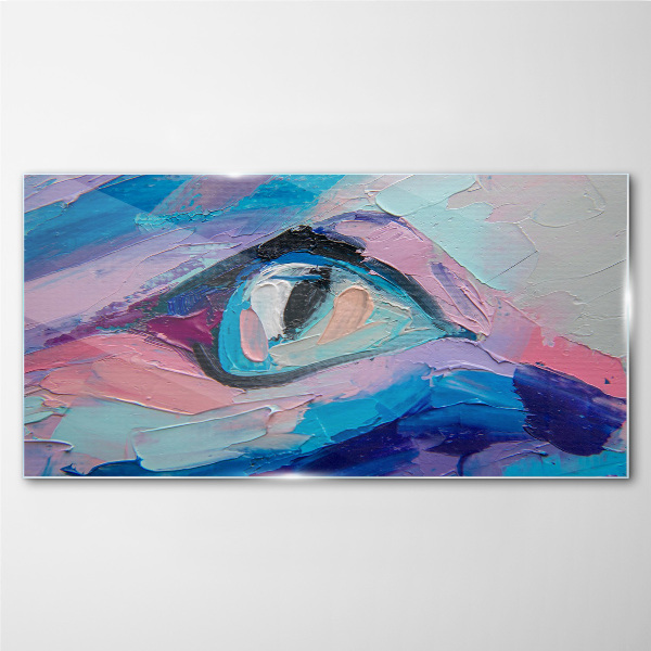 Tableau sur verre Un regard brumeux aux couleurs pastel