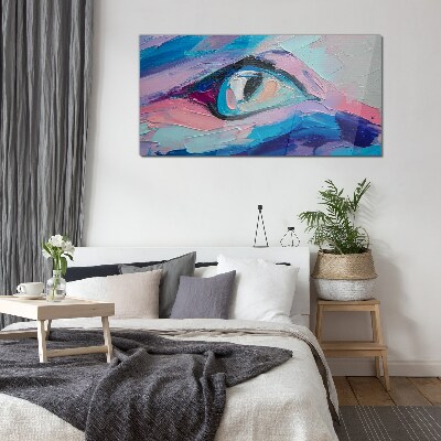 Tableau sur verre Un regard brumeux aux couleurs pastel