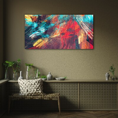 Tableau verre imprimé Une explosion dynamique de couleurs