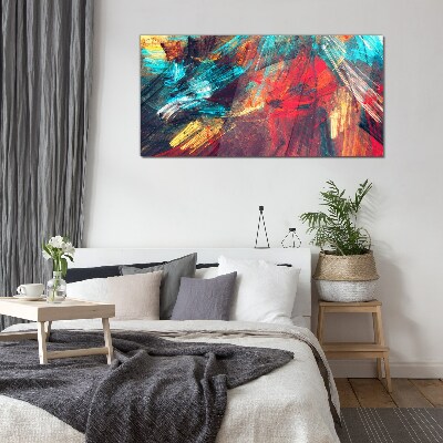 Tableau verre imprimé Une explosion dynamique de couleurs