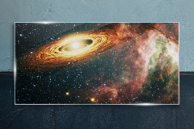Tableau verre imprimé Vortex galactique cosmique