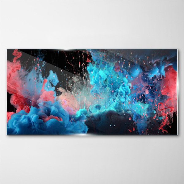 Tableau sur verre Expression de la couleur en mouvement