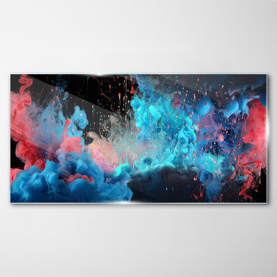 Tableau sur verre Expression de la couleur en mouvement
