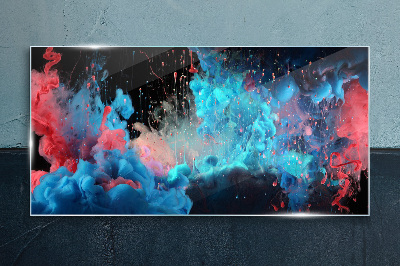Tableau sur verre Expression de la couleur en mouvement