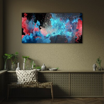 Tableau sur verre Expression de la couleur en mouvement
