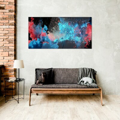 Tableau sur verre Expression de la couleur en mouvement