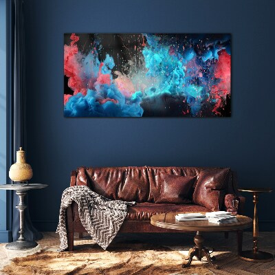 Tableau sur verre Expression de la couleur en mouvement