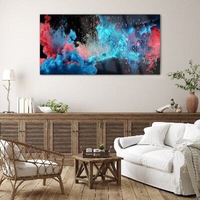 Tableau sur verre Expression de la couleur en mouvement