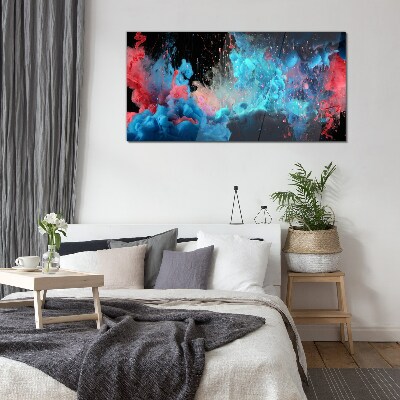 Tableau sur verre Expression de la couleur en mouvement