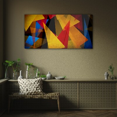 Tableau verre imprimé Géométrie des couleurs en mouvement