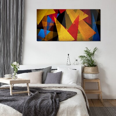 Tableau verre imprimé Géométrie des couleurs en mouvement