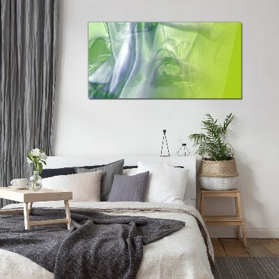 Tableau verre imprimé Transparence et vert