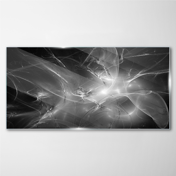 Tableau en verre Abstractions futuristes en monochrome