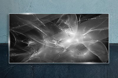 Tableau en verre Abstractions futuristes en monochrome