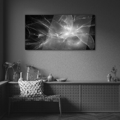 Tableau en verre Abstractions futuristes en monochrome