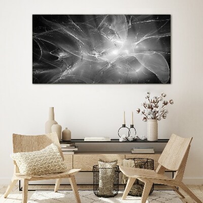 Tableau en verre Abstractions futuristes en monochrome