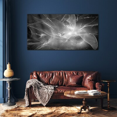 Tableau en verre Abstractions futuristes en monochrome