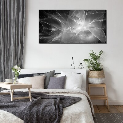 Tableau en verre Abstractions futuristes en monochrome