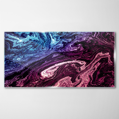 Tableau sur verre Un tourbillon cosmique de couleurs